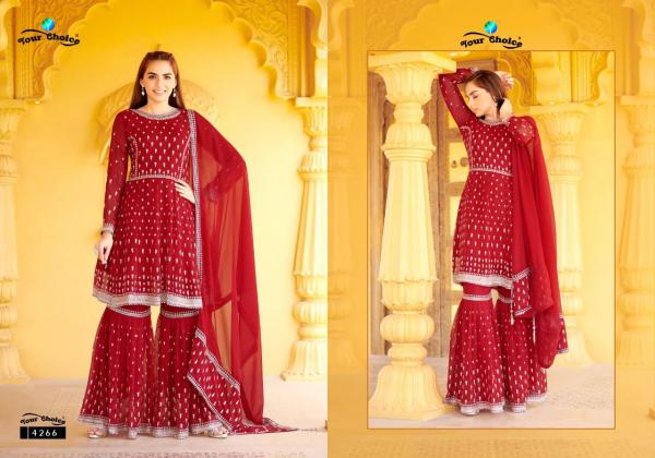 Your Choice Sapphire Festive Wear Georgette Designer Salwar Kameez